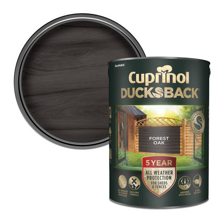 Cuprinol Ducksback Forest Oak wood paint 5L - British product