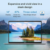 ASUS VivoBook 14in Gold laptop, UK version
