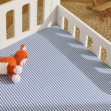 Argos Habitat Kids Oxford Stripe Print Blue Fitted Sheet Toddler- Buy online at McGrocer