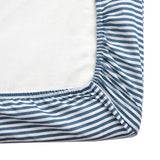 Habitat fitted sheet blue Oxford stripe toddler, UK version
