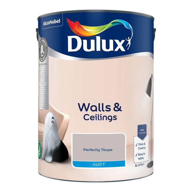 Dulux paint Perfectly Taupe 5L - British product