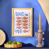 Argos Argos Home Sous la Mer Framed Wall Art A4- Buy online at McGrocer