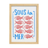 Argos Home Sous la Mer framed print, imported from the UK