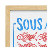 Argos Home Sous la Mer framed print, imported from the UK