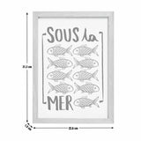 Argos Home Sous la Mer framed print, imported from the UK