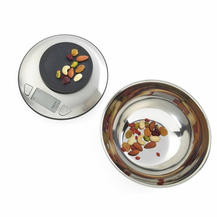 Salter stainless steel digital kitchen scale with bowl 2L - British product