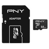 PNY Performance Plus microSD memory card 64GB, UK version