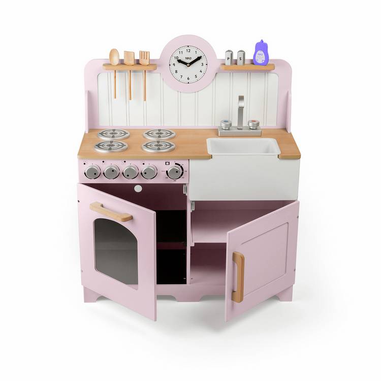 Tidlo wooden play kitchen pink, UK version