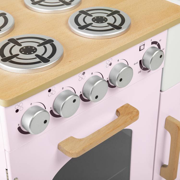 Tidlo wooden play kitchen pink, UK version