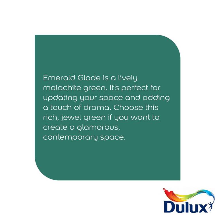 Dulux Emerald Glade matt paint 2.5L, UK version