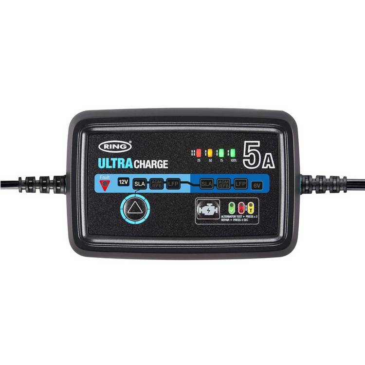 Ring Automotive Ultracharge 5A smart battery charger - British product