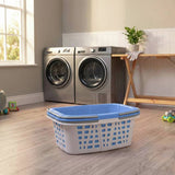 Beldray 26L laundry baskets white and blue set - British product