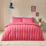 Sassy B Stripe Tease red bedding set double, UK version