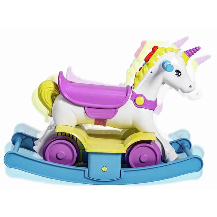 Rollplay Rainbow Unicorn 2-in-1 ride-on (British brand)