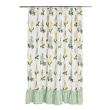Argos Home country floral shower curtain with frill green 180x180cm (British brand)