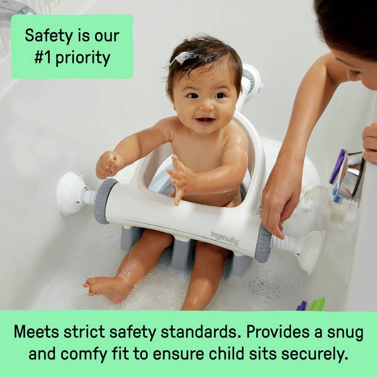 Ingenuity baby bath seat grey, UK version