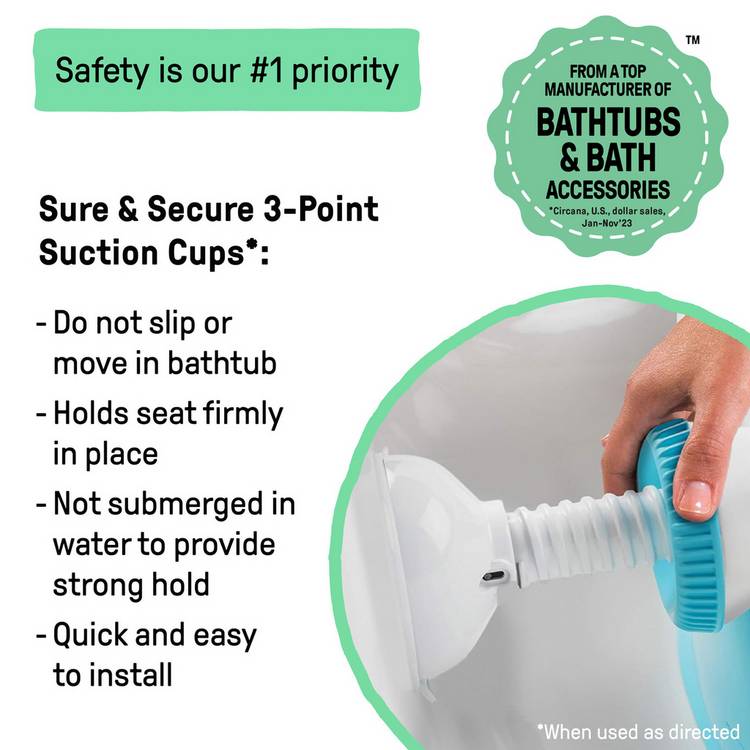 Ingenuity baby bath seat grey, UK version