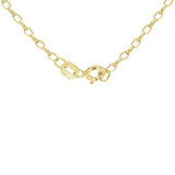 Revere 9ct gold dog tag pendant necklace (British brand)