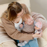 Baby Annabell Sweetie Mauve Doll soft-bodied toy with rattle, UK version