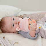 Baby Annabell Sweetie Mauve Doll soft-bodied toy with rattle, UK version