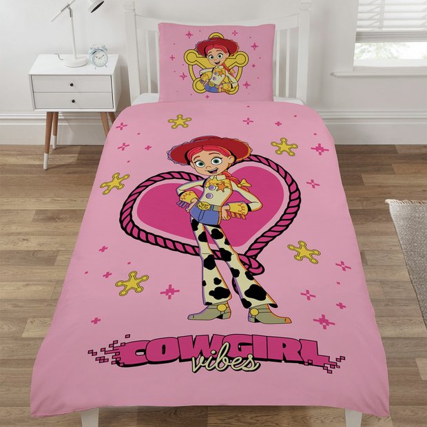 Disney Toy Story Jessie single duvet set pink - British product
