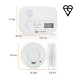 Smartwares Smoke Alarm and CO Alarm Set, UK version