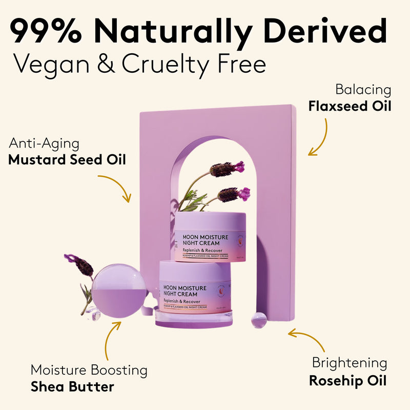 Delhicious Moon Moisture rejuvenating night cream (British brand)