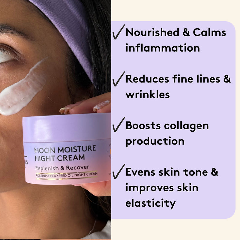 Delhicious Moon Moisture rejuvenating night cream (British brand)