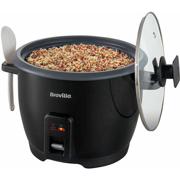 Breville Rice Cooker Black 1.8L, imported from the UK