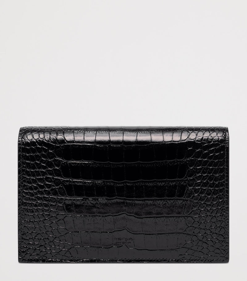 TOM FORD small croc-embossed leather bag, UK version