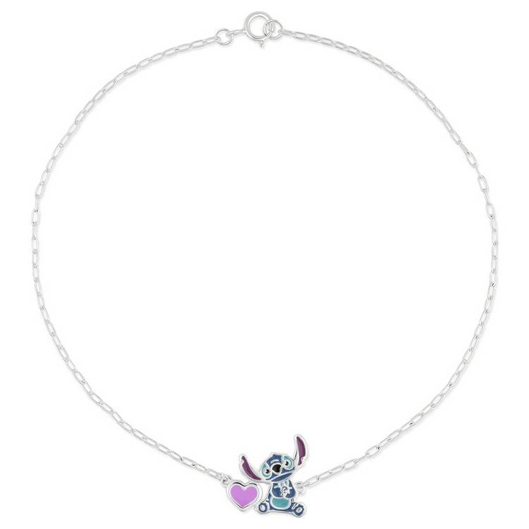Disney Stitch charm bracelet sterling silver 23cm - British product