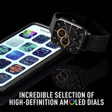 Reflex Active Series 44 Black smart watch, imported from the UK