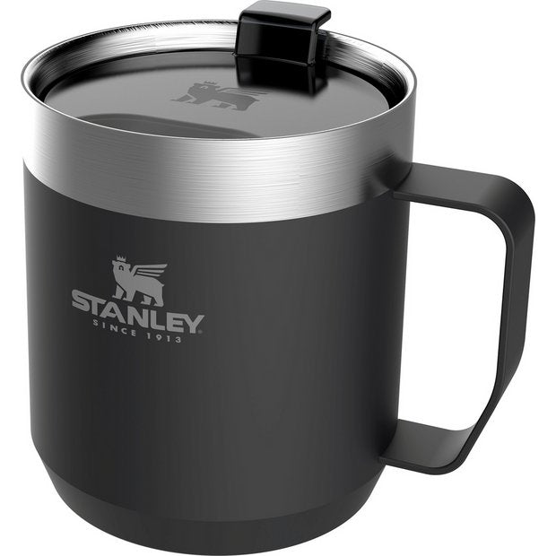 Stanley Camp black travel mug 350ml, UK version