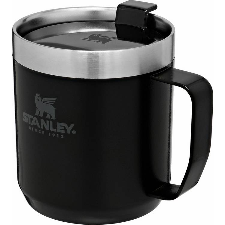 Stanley Camp black travel mug 350ml, UK version