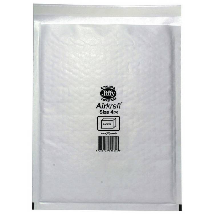 Jiffy postal bag size 4 240mm x 320mm pack of 10, UK version