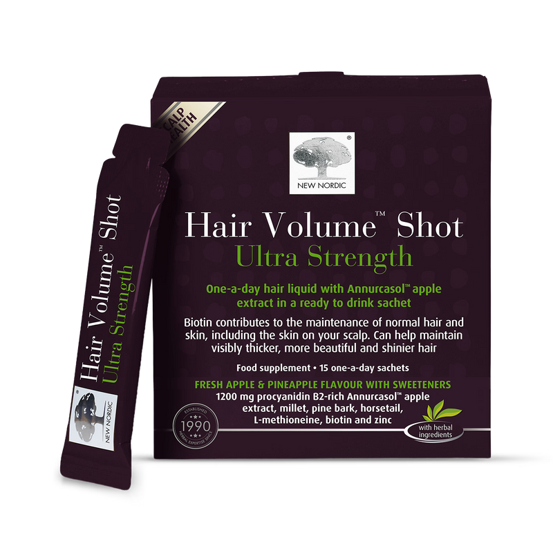 New Nordic Hair Volume Shot apple pineapple sachets (British brand)