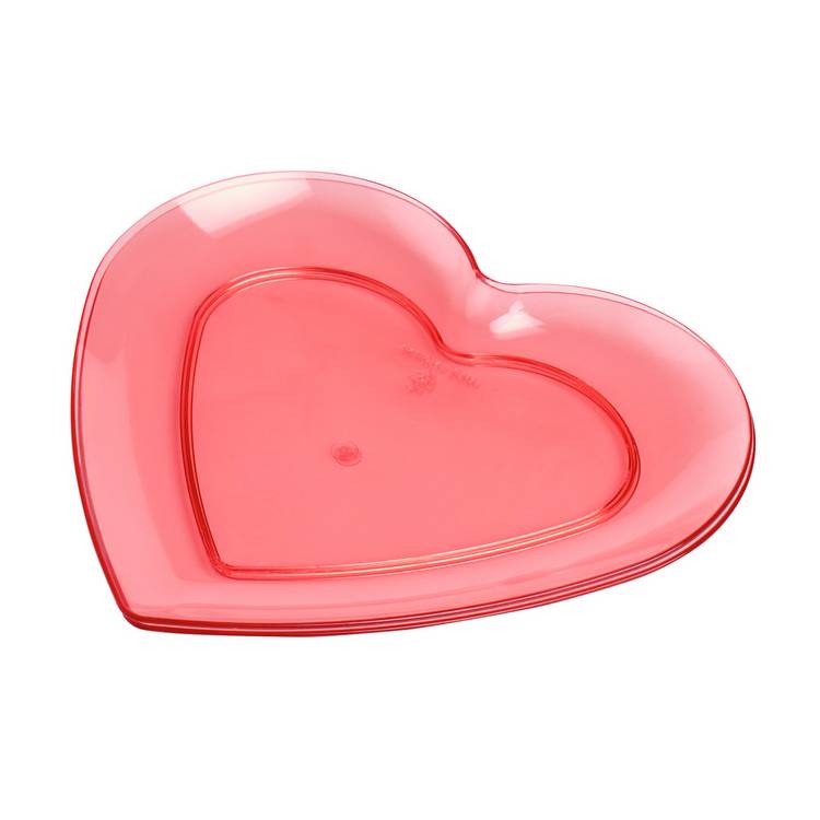 Argos Home heart shaped plate pack of 2 romantic dinnerware, UK version