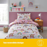 Silentnight Healthy Growth rainbow coverless duvet set single, UK version