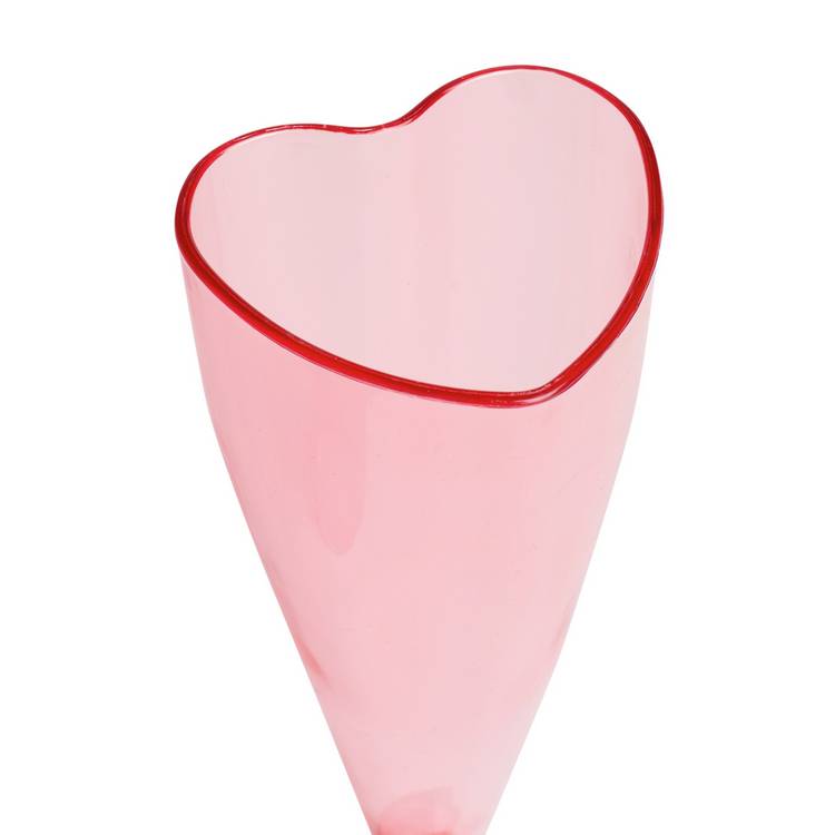 Argos Home heart shaped flute glasses pack of 2 (British brand)