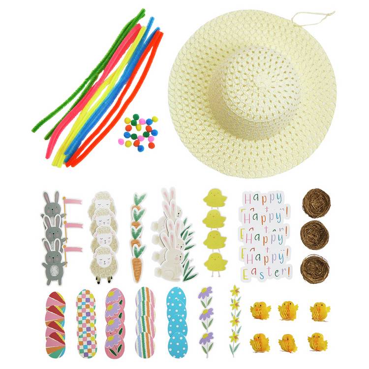 Argos Home bonnet activity pack for Easter crafting, imported from the UK