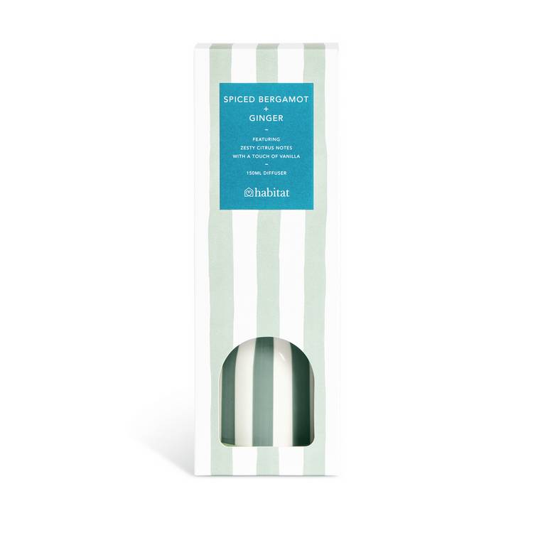 Habitat Spiced Bergamot & Ginger reed diffuser 150ml, imported from the UK