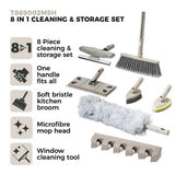 Tower 8-in-1 cleaning set with microfibre heads (British brand)