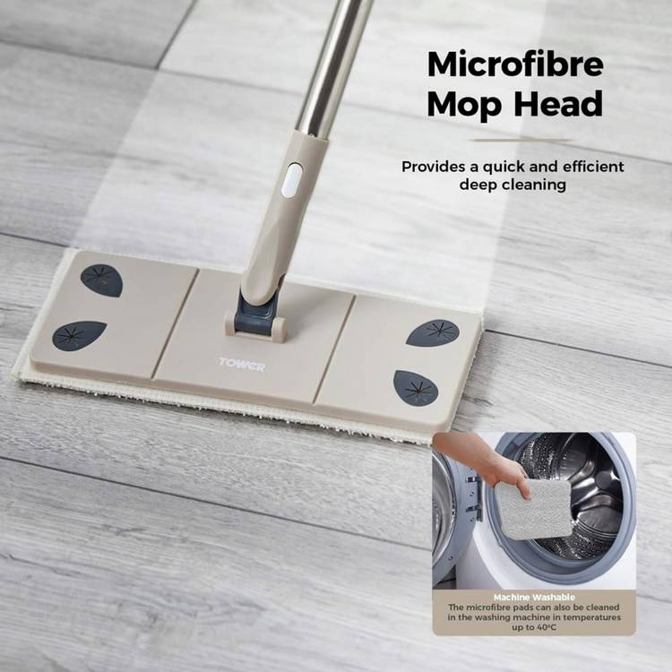 Tower 8-in-1 cleaning set with microfibre heads (British brand)