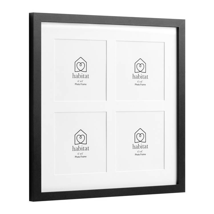 Habitat black picture frame 4x4 inch, imported from the UK