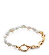 Harrods Monica Vinader x Amy Powney Gold Vermeil and Pearl Keshi Bracelet- Buy online at McGrocer