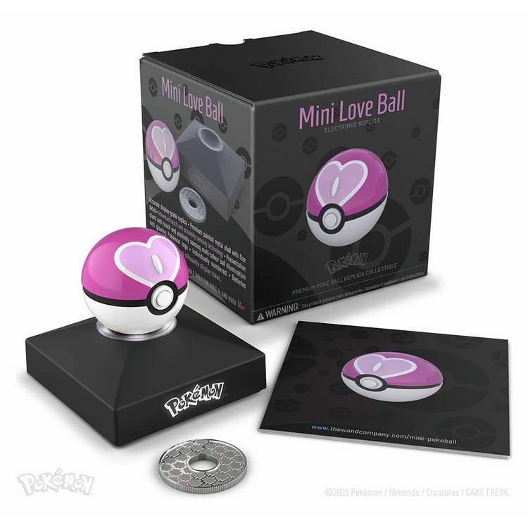 The Wand Company Pokémon Love Ball die-cast mini replica (British brand)