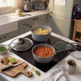 Salter 4-piece non-stick pan set grey - British product