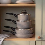 Salter 4-piece non-stick pan set grey - British product