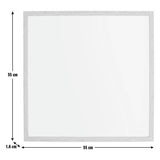 Home Essentials oak effect square wall mirror 55x55cm (British brand)