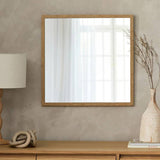 Argos Home Essentials Oak Effect Square Wall Mirror 55x55cm- Buy online at McGrocer